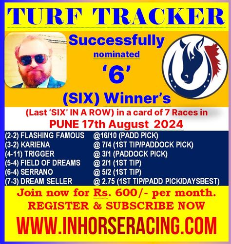 The Best Indian Horse Racing information site for live Results, .